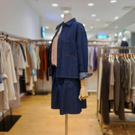 셔츠형 루즈핏 데님자켓