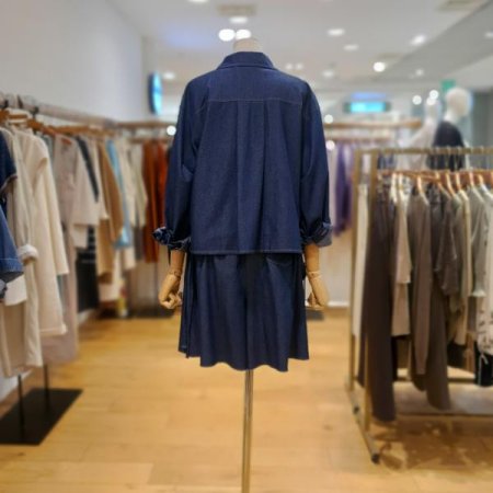 셔츠형 루즈핏 데님자켓