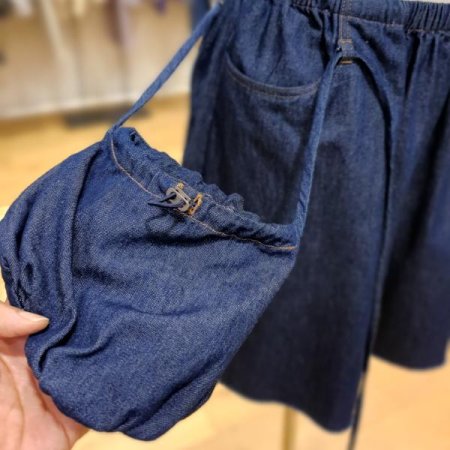 미니백세트 밴딩 데님팬츠