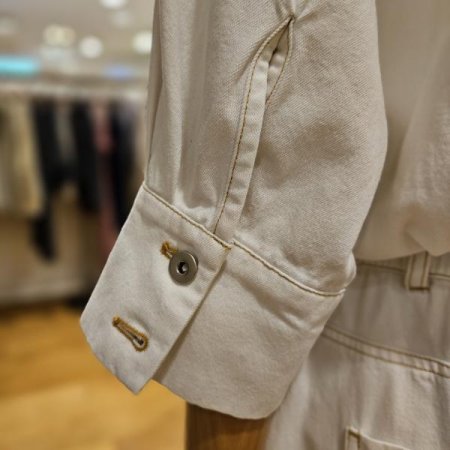 연청 데님 셔츠 원피스