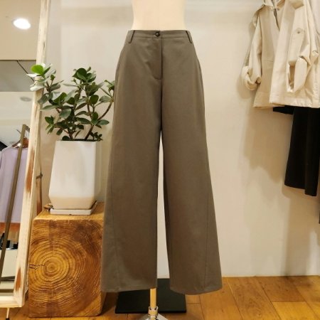 절개 라인 면 팬츠