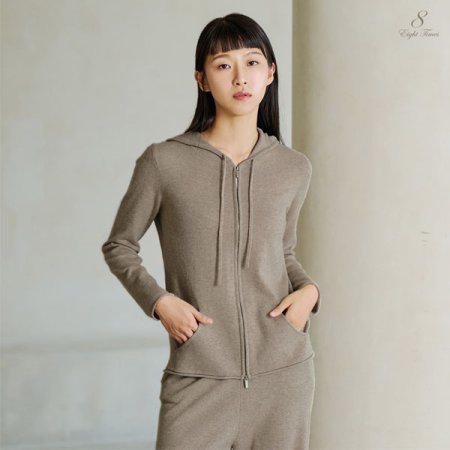 시그니처 캐시미어 후드니트