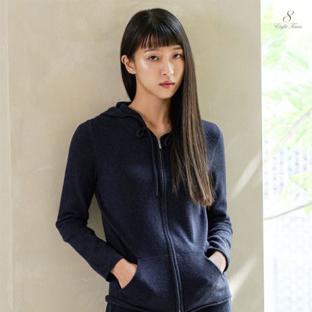 시그니처 캐시미어 후드니트