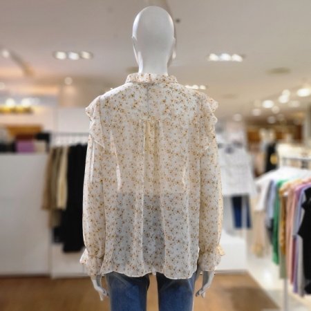 베리에꽃리본블라우스