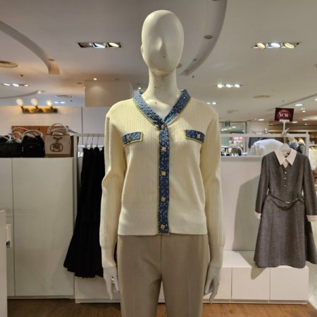 데님패치가디건