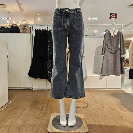 앞포켓롱부츠컷데님팬츠