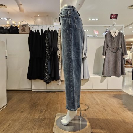 일자와이드데님팬츠