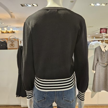 배색머플러가디건