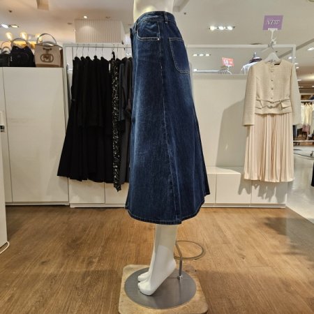 앞절개데님스커트