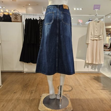 앞절개데님스커트