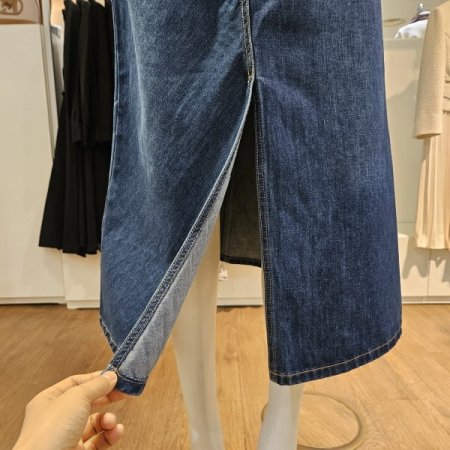 앞절개데님스커트