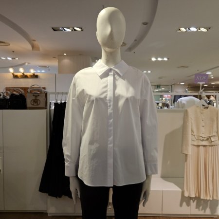 컬러속단추블라우스