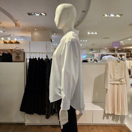 컬러속단추블라우스