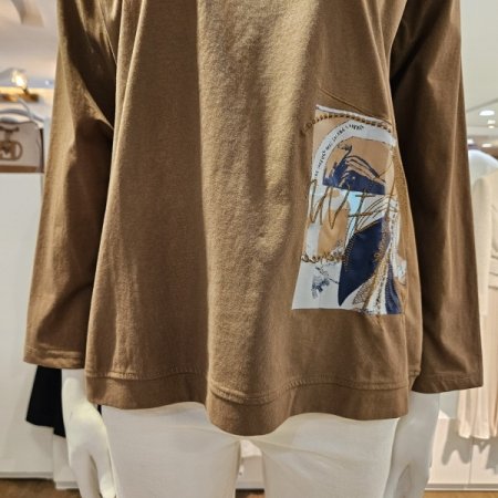 우븐패치원포인트티셔츠