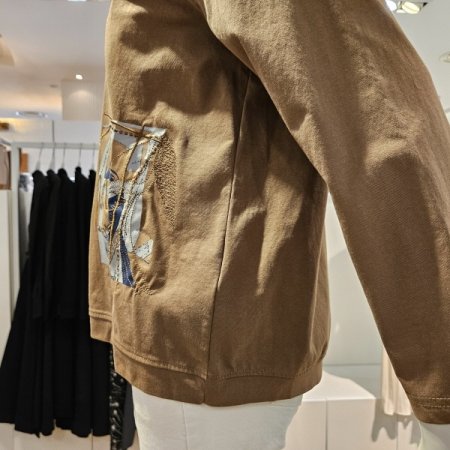 우븐패치원포인트티셔츠