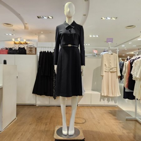 옵션벨트트윈사이드주름원피스