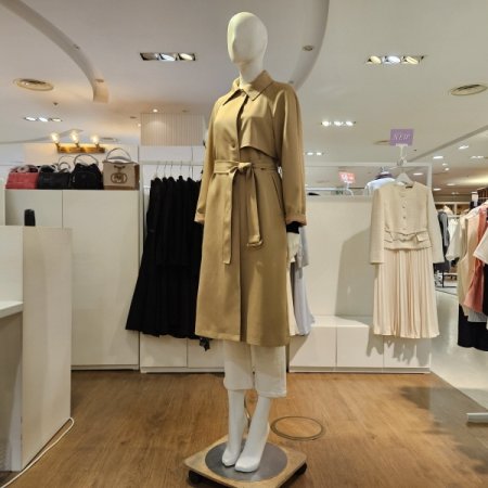 폴리변형롱트렌치코트