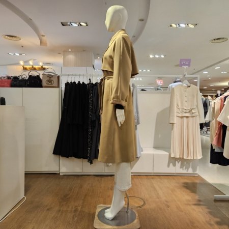 폴리변형롱트렌치코트