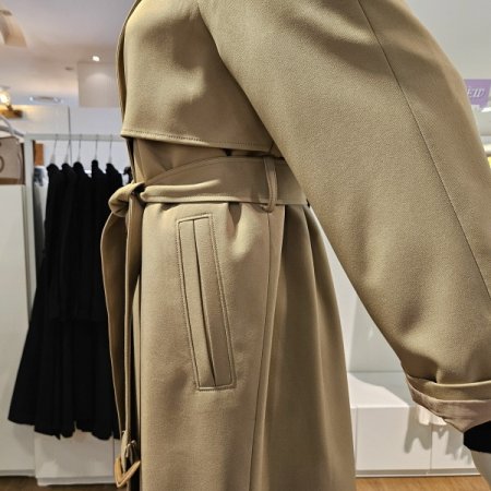 폴리변형롱트렌치코트