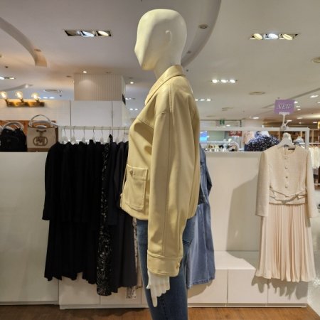 밑단시보리숏기장레더자켓