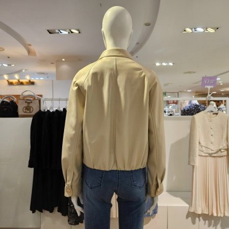 밑단시보리숏기장레더자켓