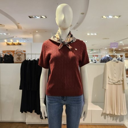 스카프세트케이블반팔니트