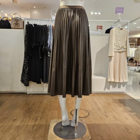 플립레더주름스커트