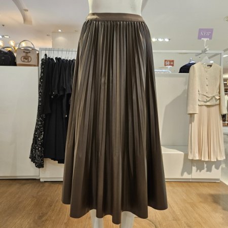 플립레더주름스커트