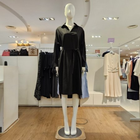 루즈핏제천벨트카라원피스