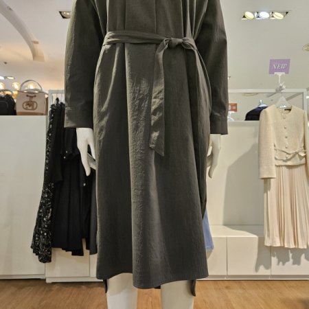 루즈핏제천벨트카라원피스