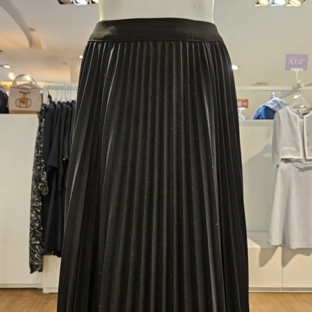 스팽글주름스커트