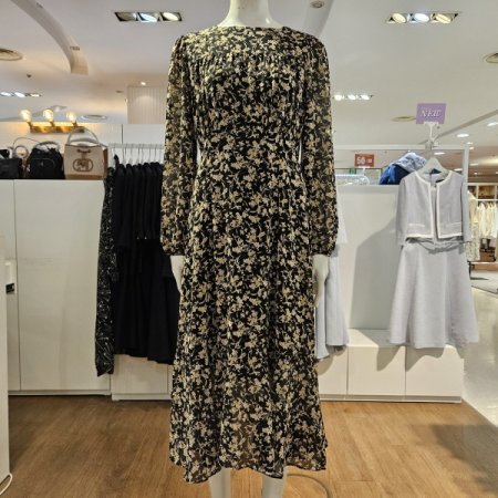 프린트뒤끈원피스