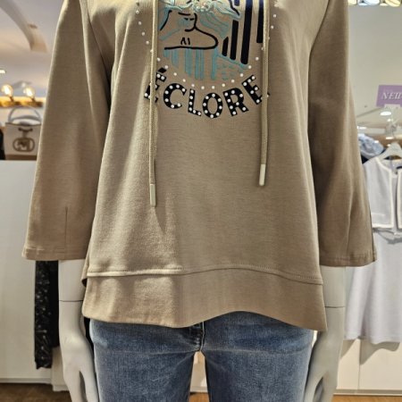 후드루즈핏원포인트티셔츠