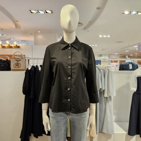 미센스 뒤턱디테일블라우스