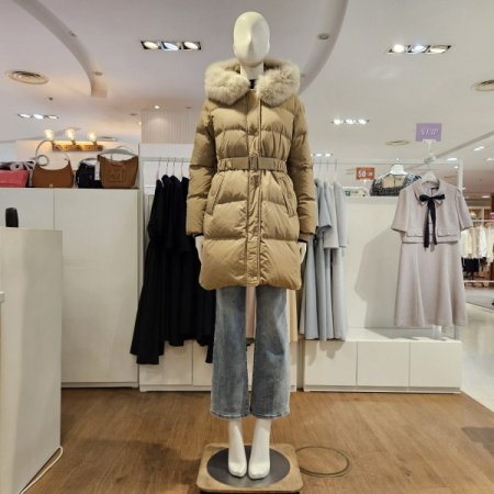 후드FOX중기장덕다운점퍼