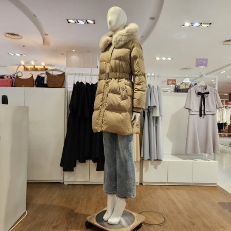 후드FOX중기장덕다운점퍼