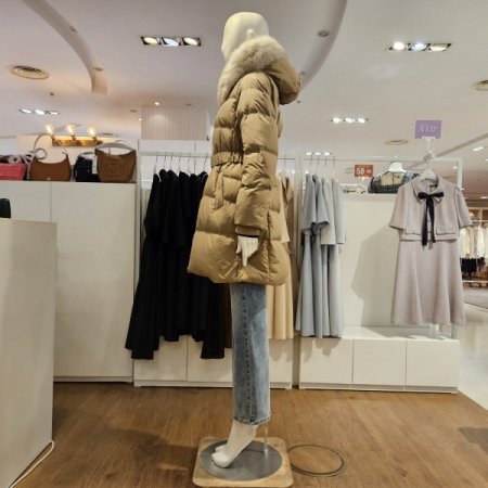 후드FOX중기장덕다운점퍼