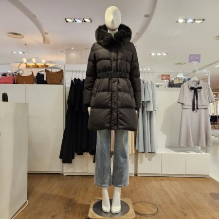 후드FOX중기장덕다운점퍼