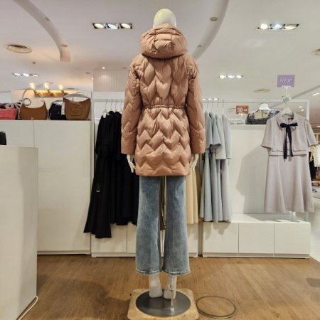 미센스 중기장후드중경량덕다운점퍼