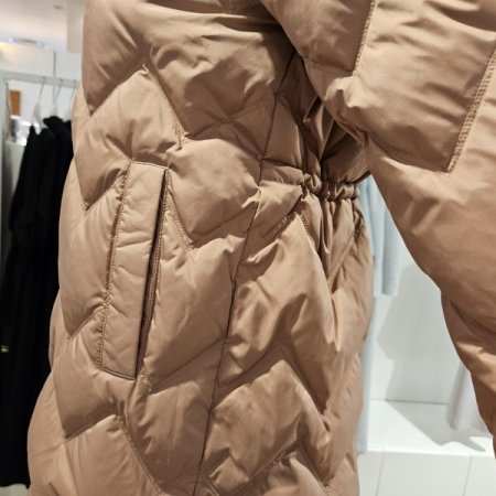 미센스 중기장후드중경량덕다운점퍼