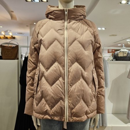 후드중경량숏덕다운점퍼