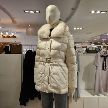 FOX카라후드숏덕다운점퍼