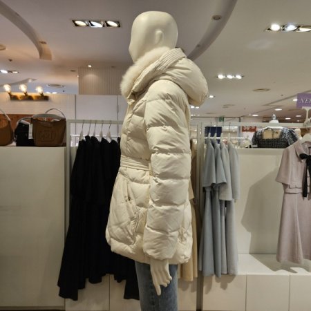 FOX카라후드숏덕다운점퍼