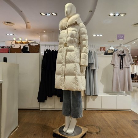 FOX카라후드롱덕다운점퍼