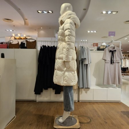 FOX카라후드롱덕다운점퍼