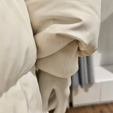 FOX카라후드롱덕다운점퍼