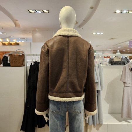 라이더형인조무스탕점퍼