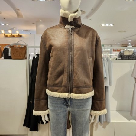 라이더형인조무스탕점퍼