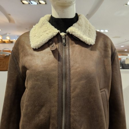 라이더형인조무스탕점퍼