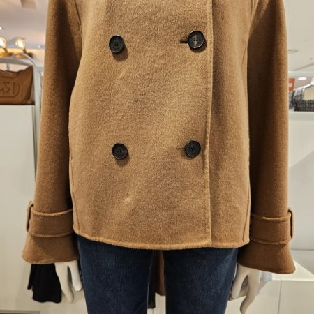 업카라숏기장코트